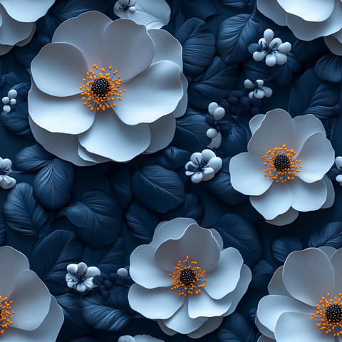 三维花卉渲染图案