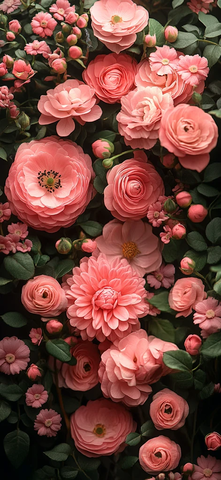 粉色花朵覆盖图
