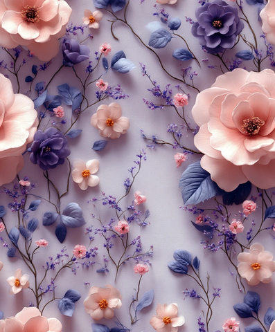 复古玫瑰花纹图案