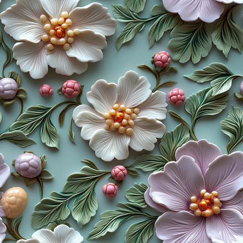 紫色花纹粘土细节