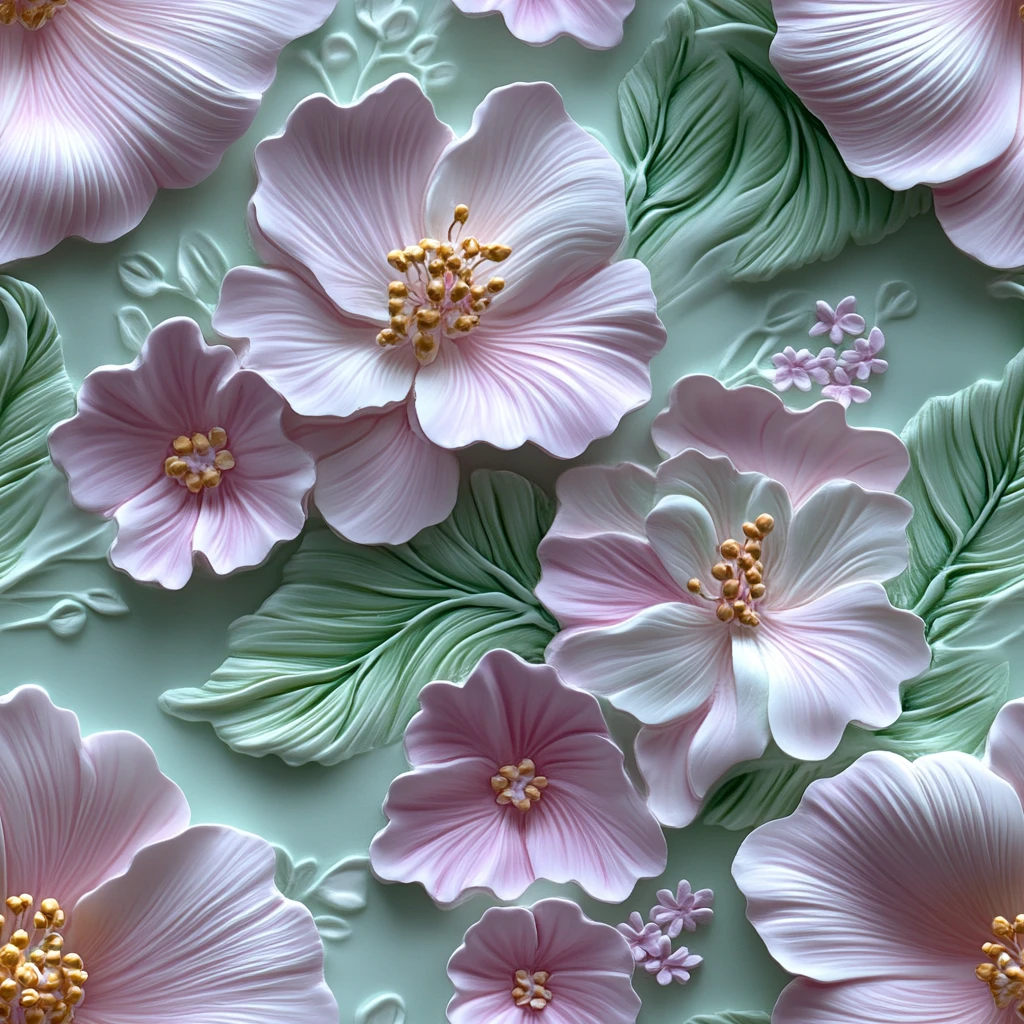 紫色花纹粘土细节