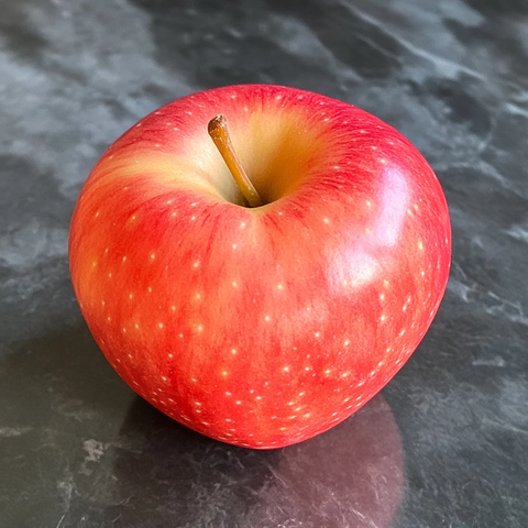 灰色背景棚拍苹果