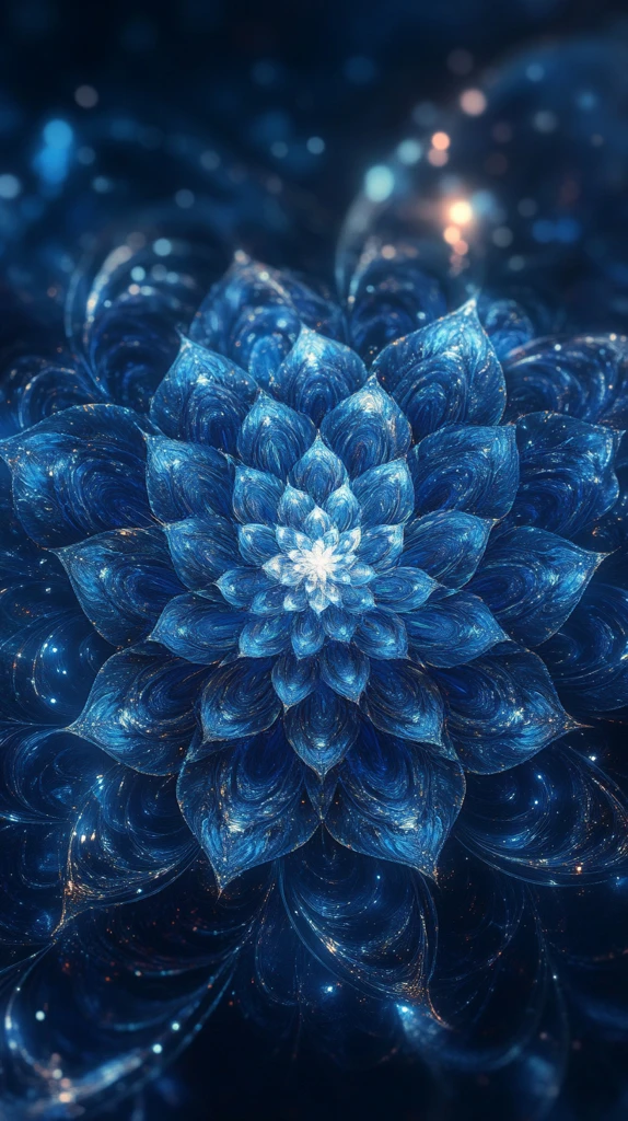 蓝宝石光影壁纸