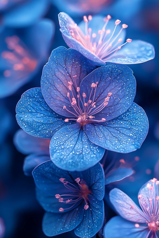 蓝紫色调图形设计