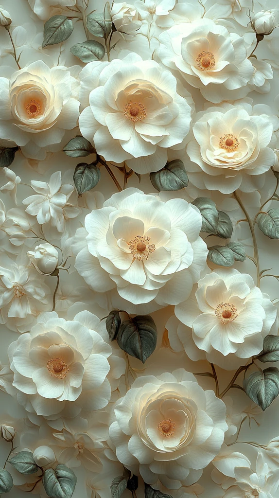 白玫瑰珍珠壁纸