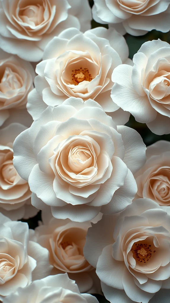 白玫瑰珍珠壁纸