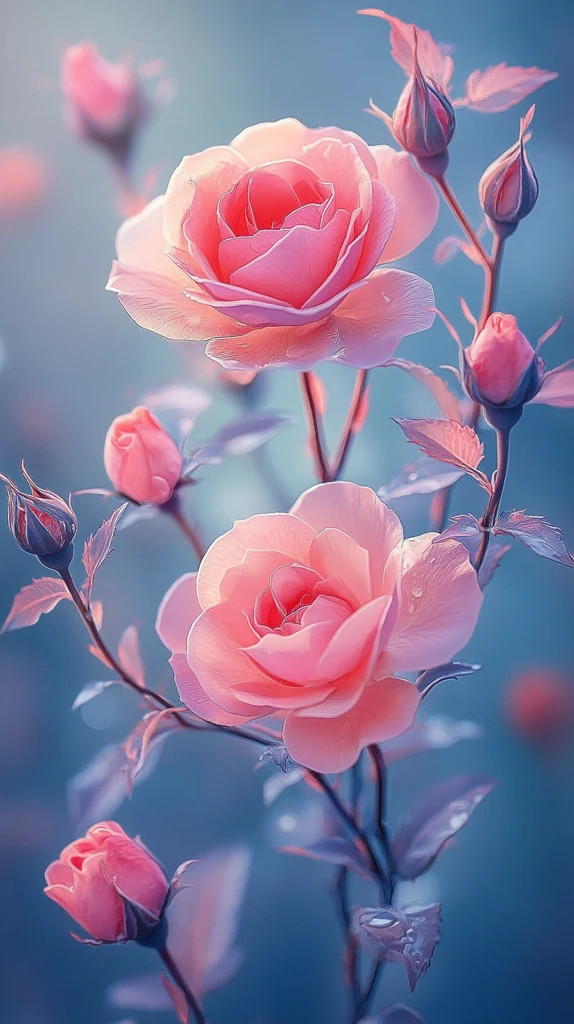 夏日花影玫瑰形