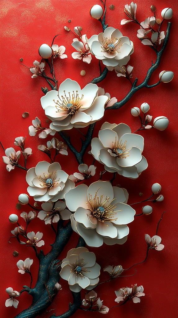 金色元素花朵背景