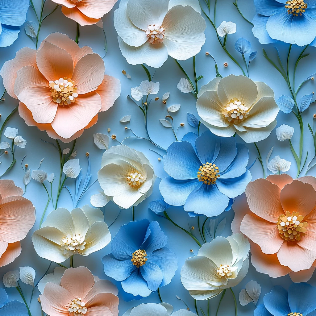 粉色纸雕花朵墙