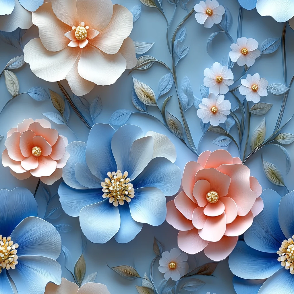 粉色纸雕花朵墙