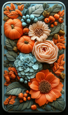 绣花南瓜手机壳