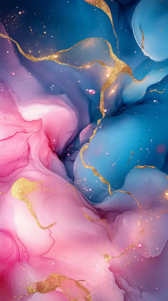 粉色海蓝珍珠壁纸