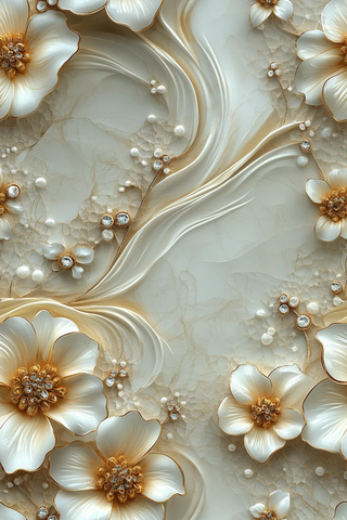 黄色花朵玻璃图案