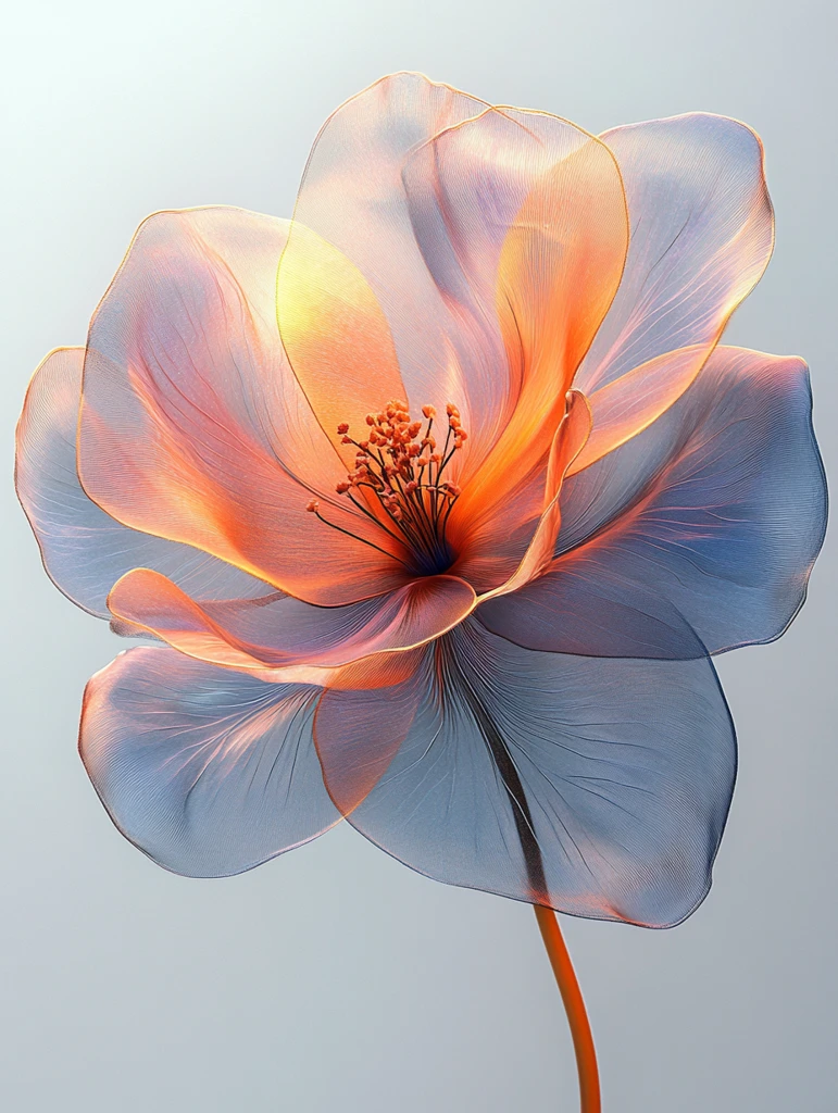 抽象花卉数字艺术