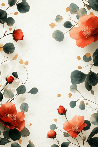 金色花园婚礼请柬