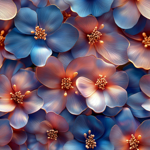 软宝石花卉纹理