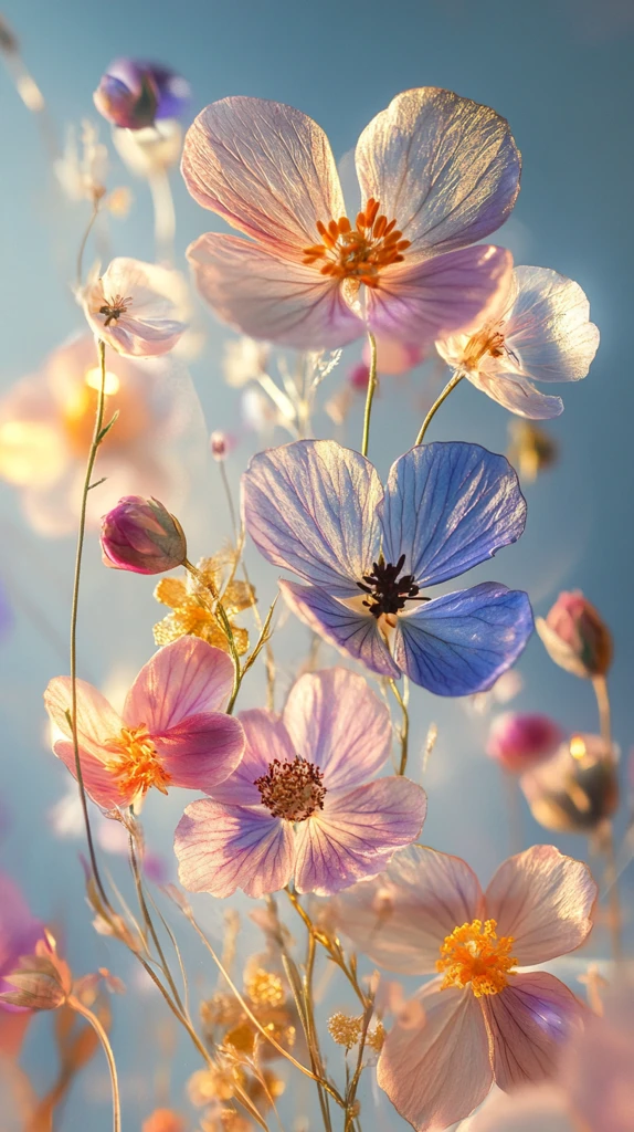 野花金箔层叠设计