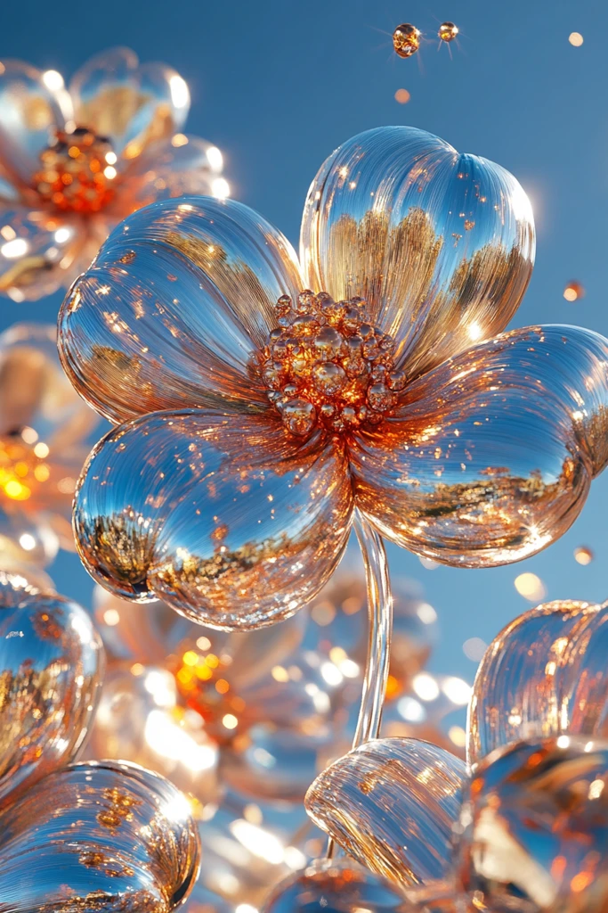 金属花朵与星辰