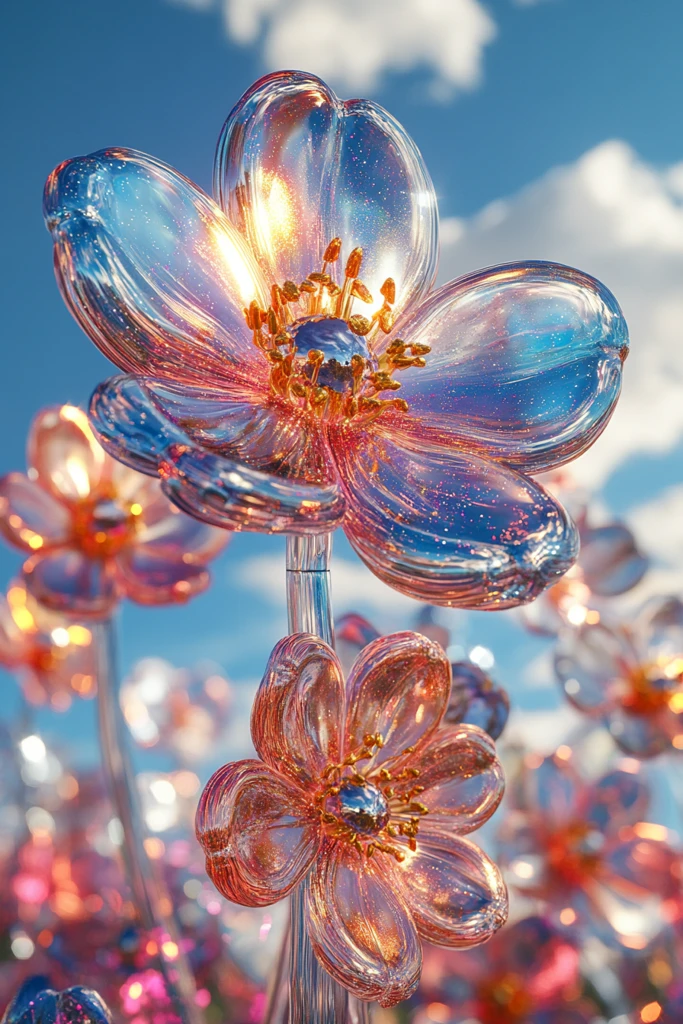 金属花朵与星辰