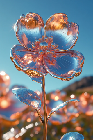 金属花朵与星辰