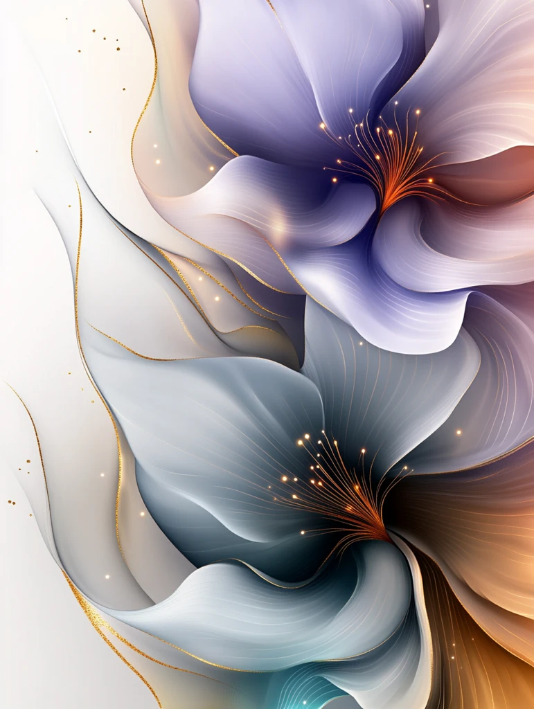 渐变彩虹花朵图案