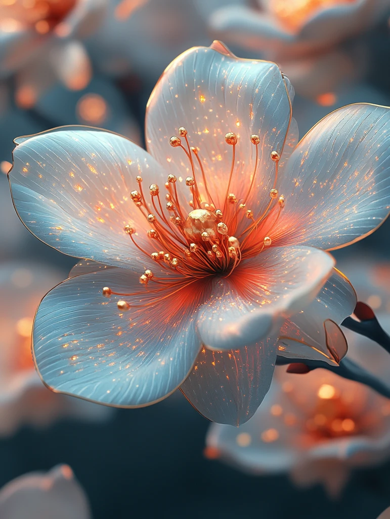 白红花金装饰画