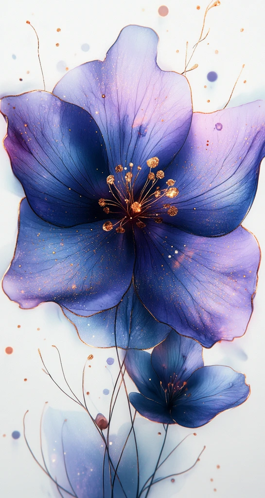 紫色花瓣细节图