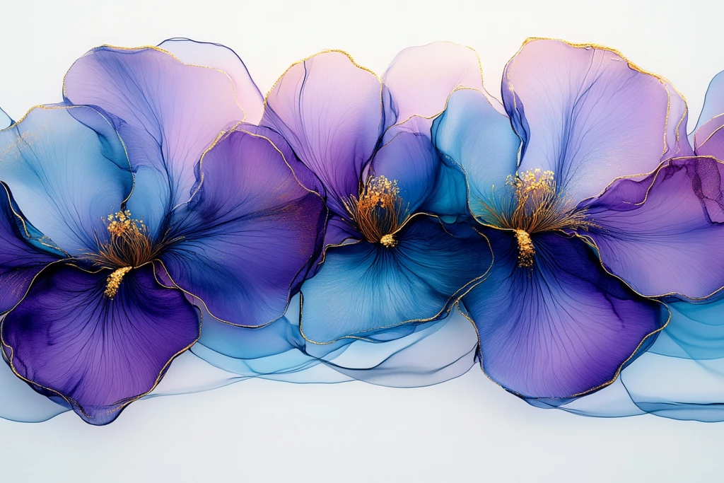 紫蓝渐变鸢尾花