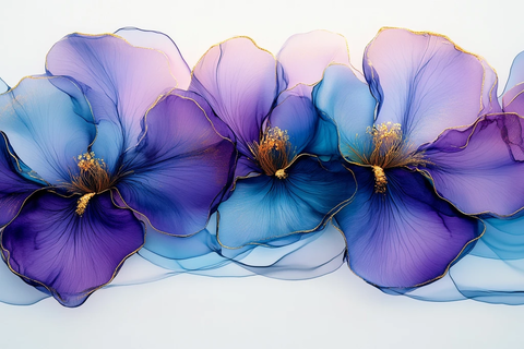 紫蓝渐变鸢尾花