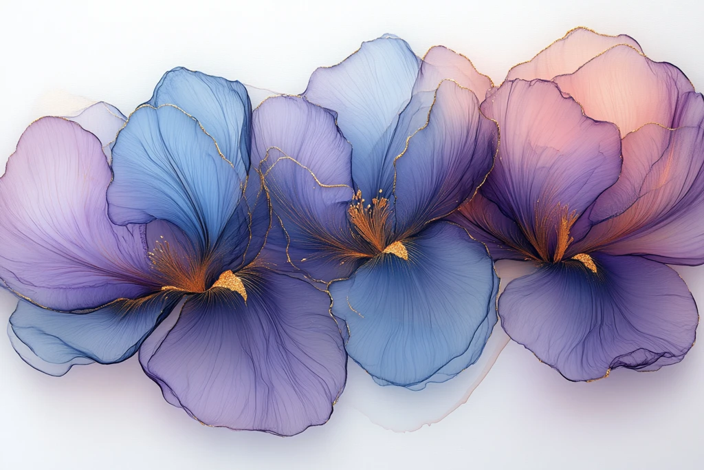 紫蓝渐变鸢尾花