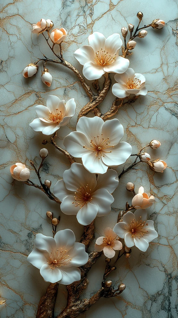 白金石花纹边框