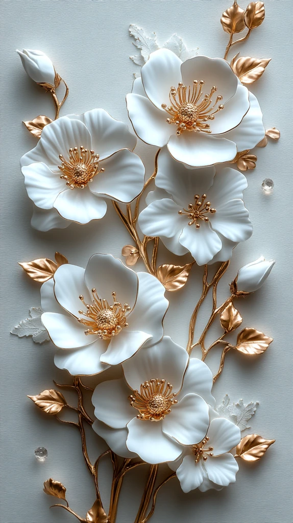 白金石花纹边框