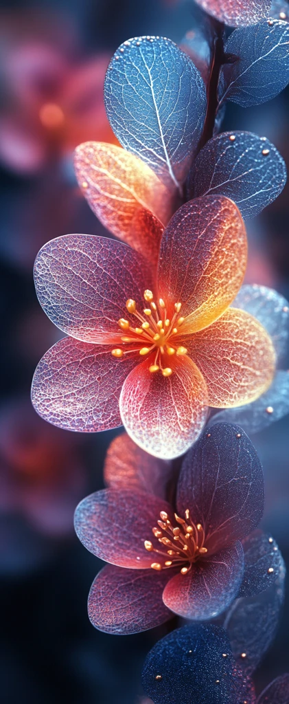 彩虹蕾丝花朵图