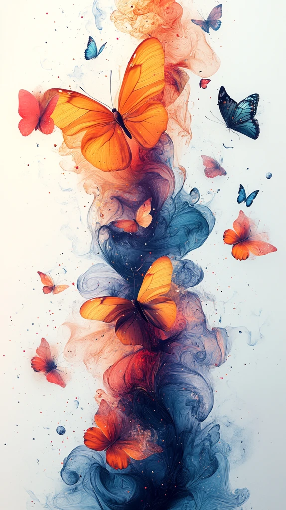 空白页与彩色形状