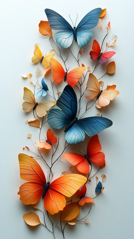 空白页与彩色形状