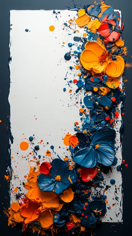 空白页与彩色形状