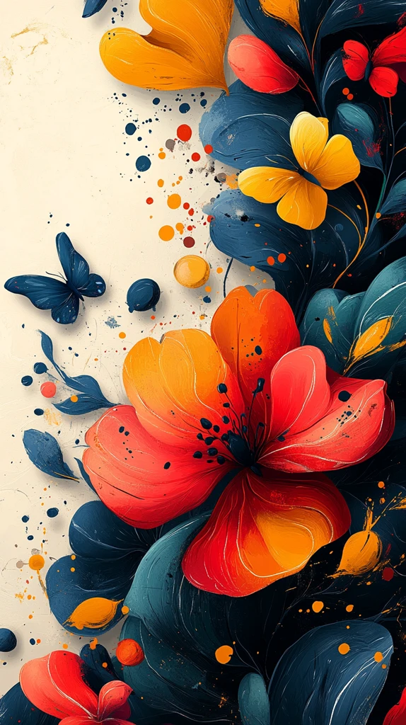 空白页与彩色形状