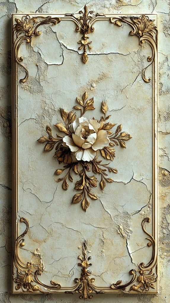 灰白渐变金纹背景