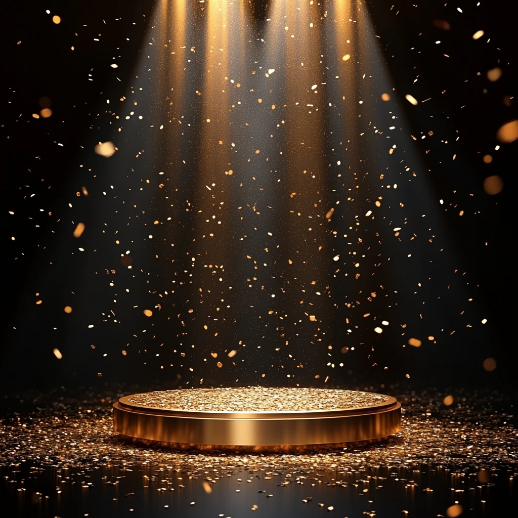 金色颁奖台
