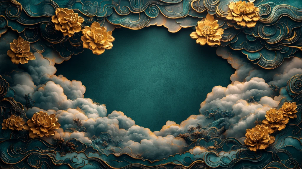 春節吉祥云紋圖