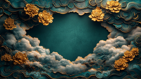 春節吉祥云紋圖