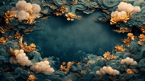 春節吉祥云紋圖