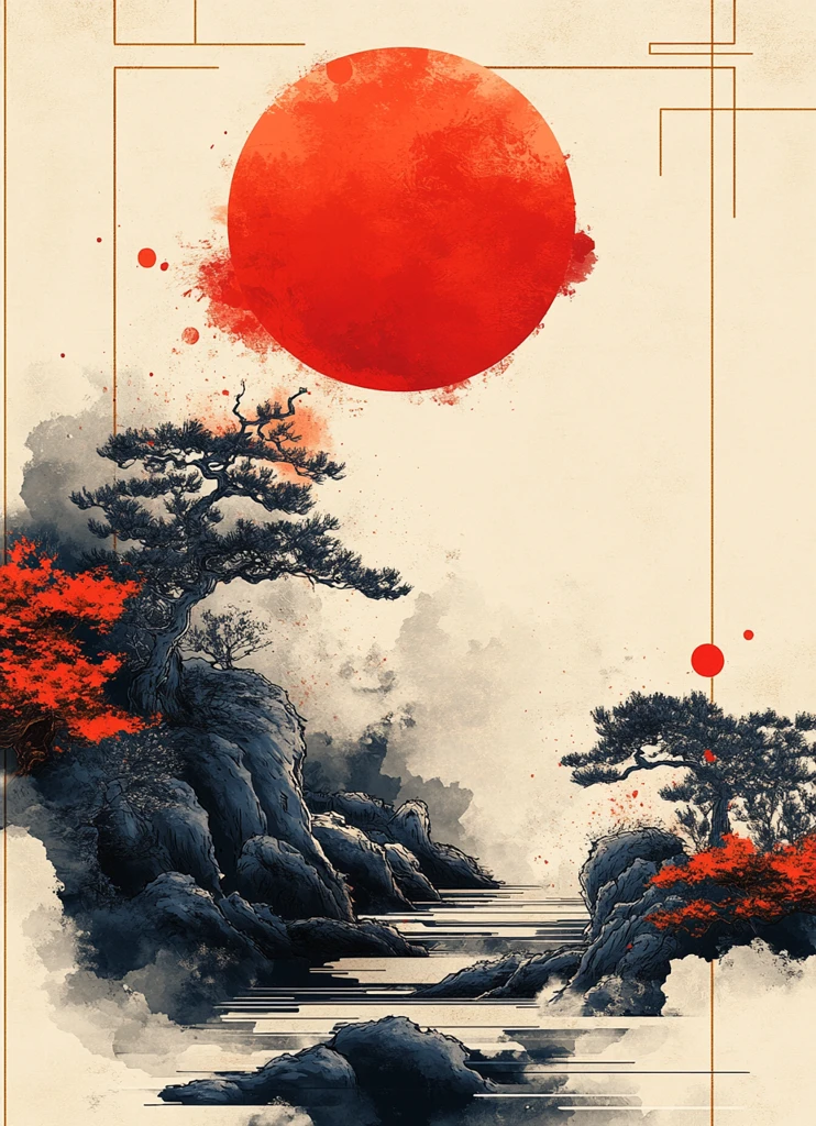 古代卷轴边框设计