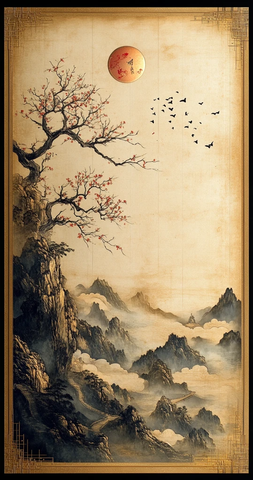 云纹金边空白页