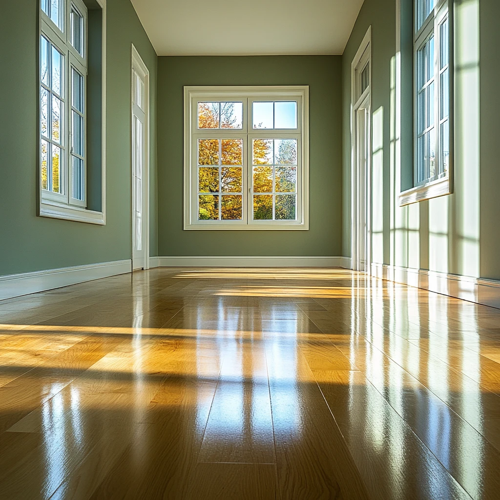 地板清理后视角