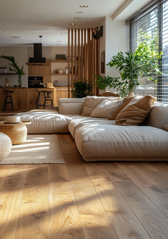 浅橡木地板客厅沙发