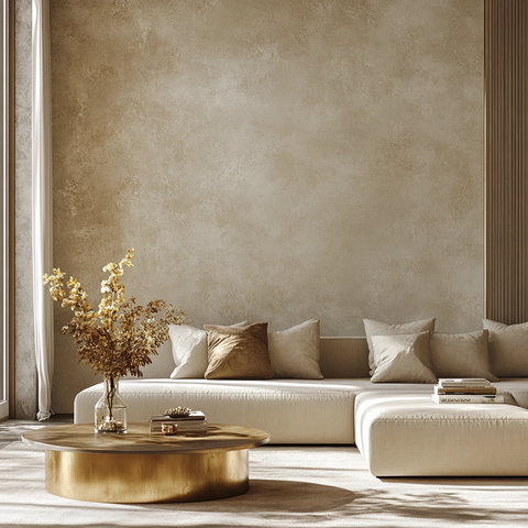 浅米白金色墙面