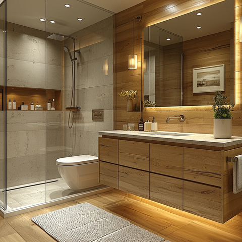 木元素浴室布局