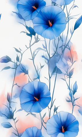 晨光中的牵牛花