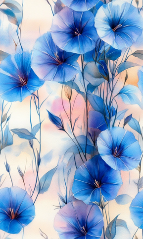 晨光中的牵牛花